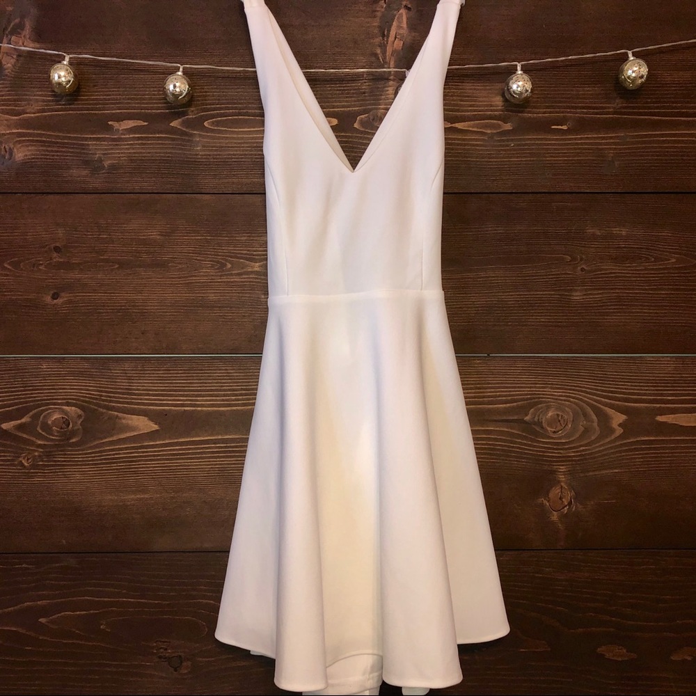 White Lulu’s Skater Dress